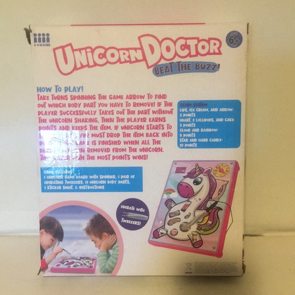 UNICORN DOCTOR OPERATION ( small parts not for children under three yrs) - Picture 2 of 2
